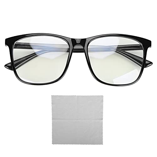 ZJchao Blue Light Blocking Computer Glasses Relieve Eyestrain Square Frame Eyeglasses for All Crowds Black