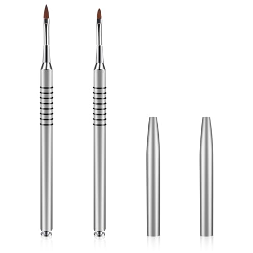 2Pcs 3D Nail Brushes for Acrylic Flower Brush for 3D Nail Art Brush