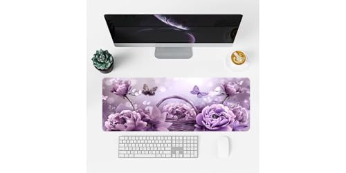 Tapis de souris XXL fleurs et papillon idée cadeau originale - 2