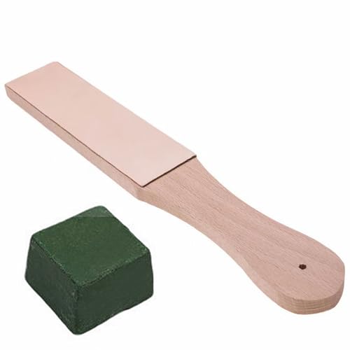 Kit de Afilado y Pulido TUKNN con Gamuza Doble Cara Verde, Afilador para Cuchillos