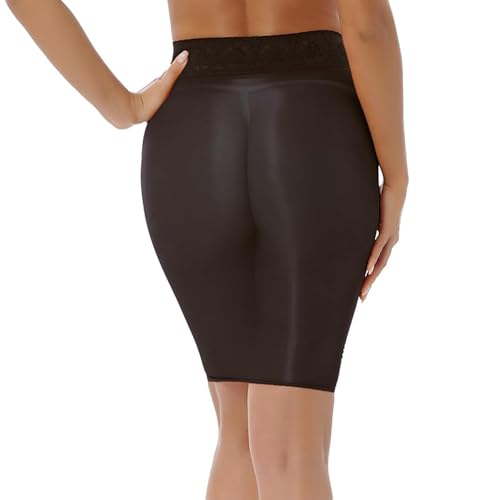 Women's Lace Trim Sheer Mesh Micro Mini Skirt See Through Half Slips Bodycon Pencil Skirt2