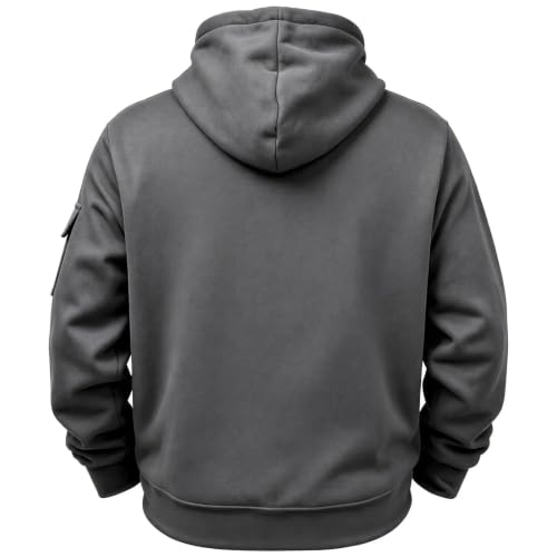 Mens Pet Pouch Hoodie Drawstring Pullover Fleece Hood Face Mask Sweatshirt - image 7