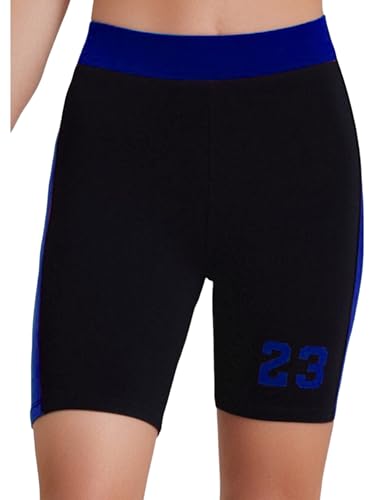 YiZYiF Kids Girls Sports Shorts Number Print Gym Workout Running Hot Pants Breathable Yoga Dance Bottoms