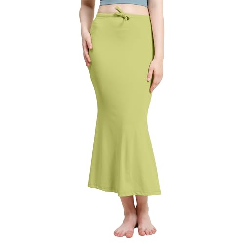 Image of Amazon Brand - Anarva Women Cotton Blended Saree Shapewear Regular Petticoat Skirt For Saree