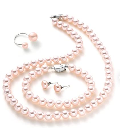 MAA SHAKTI GEMS Latest Collection Designer Pearl Moti Jewellery Set For Women & Girls Original South Sea Fresh Water Beads Certified By Lab-image-6
