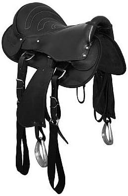 Sela Australiana De Cavalgada Para Cavalo Preta Com Conjunto Completo Amazon Com Br Esporte