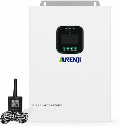 Image of Hybrid Solar Inverter 48V,Dual MPPT Charger,Support Parallel 6 Units Pure Sine Wave Off-Grid+On-Grid (Pure White)