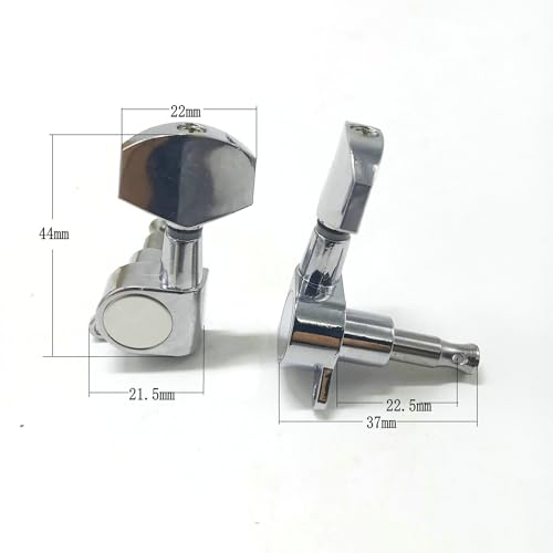 Pioli Accordage pour Cordes Guitare, 3R 3L Pelle Guitare Boutons Mécaniques Accordeur avec Manchons et Vis, pour Guitare Électrique ou Acoustique (Argent) - Les Beatles, Paul McCartney, John Lennon, RIngo Starr, George Harrison Pioli Accordage pour Cordes Guitare, 3R 3L Pelle Guitare Boutons Mécaniques Accordeur avec Manchons et Vis, pour Guitare Électrique ou Acoustique (Argent) – Image 3