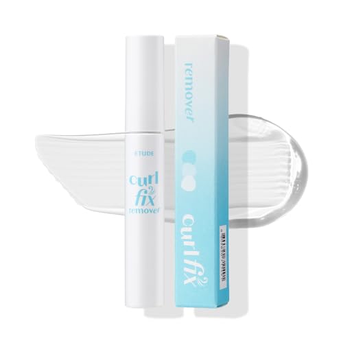 ETUDE Curl Fix Mascara Remover, Waterproof Mascara Remover for Curl Fix & Dr. Mascara Fixer, for stubborn mascara, Lash-Caring Formula with Biotin & Argan Oil, 0.3 oz / 8 g