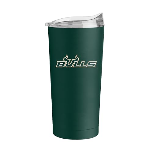 Image of Logo Brands NCAA 20 oz Powder Coat Stainless Tumbler -Double-Wall Insulated Everday Tumbler for Hot or Cold Drinks, High Lip Lid, Team Color