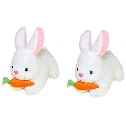 White Carrot Rabbit for Kids, Girls & Children Playing Toy, Adult Gifting Teddy Bear in Size of 26 Cm Long, Set of 2-image-44
