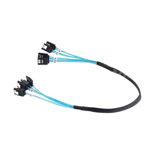 Cable 4 SATA a 4 SATA para tarjeta HBA IT MODE 50 cm miniatura 6