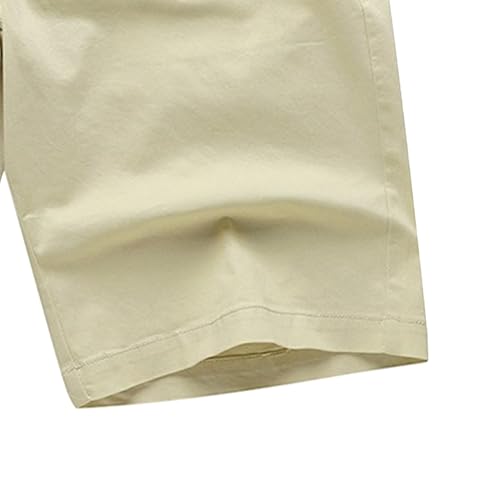 Shorts casuales para hombre con bolsillos y cintura ajustable miniatura 5