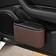 Adunsiaoto Auslaufsicherer Fahrzeug-Mülleimer, Wasserdichte Automotive Trash Can Mini Car Bin Mit Deckel, Praktischer Auto Mülleimer Mit Deckel Wasserdicht(Braun)