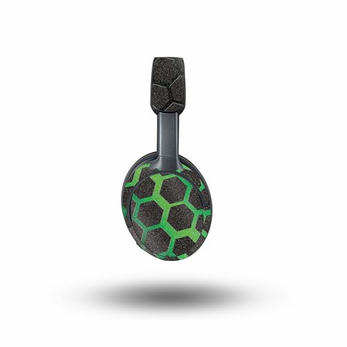 Image of MightySkins Glossy Glitter Skin Compatible with Bose QuietComfort Ultra - Green Hex | Protective, Durable High-Gloss Glitter Finish | Easy to Apply, Remove, and Change Styles
