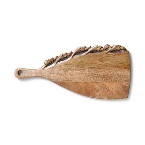 Lightnpro Hand Carved Wood Cutting Board with Unique Burnt Finish