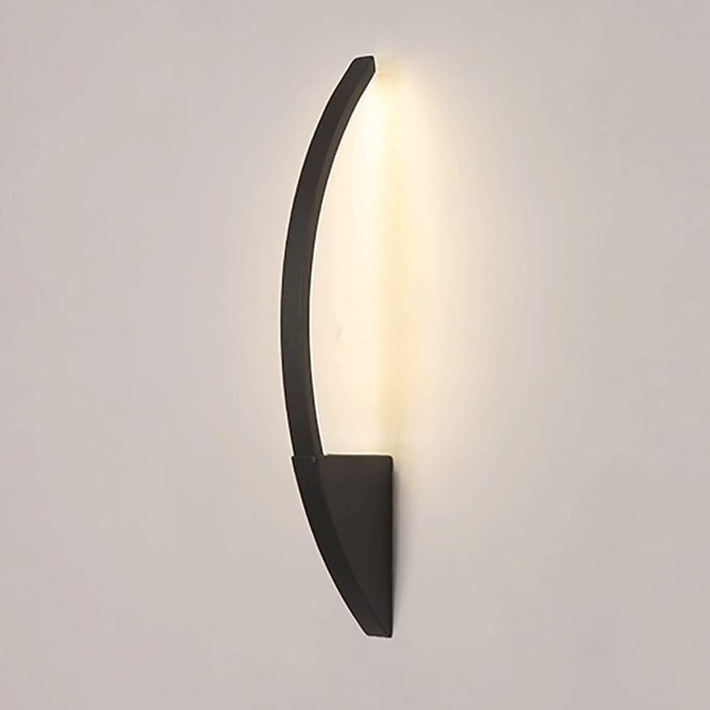 HCZKIUJY bracket light LED Bar Light Modern l Sconce Entrance Hallway l Light Fixture Black Long Strip Sconce Linear l Lamp Hardwired Farmhouse l Mounted for Bedroom Living Room Bedside (Black-40CM)