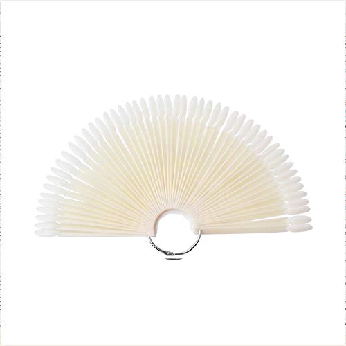 50 pièces ovale faux ongles conseils faux ongles Nail Art affichage ventilateur ongle pratique conseil vernis à ongles affichage graphique manucure outil Cover