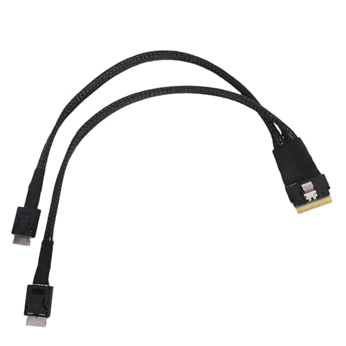 Cable SlimSAS SFF 8654 8i a Dual SFF 8611 GOWENIC Componente TI Servidor 30 Cm 1