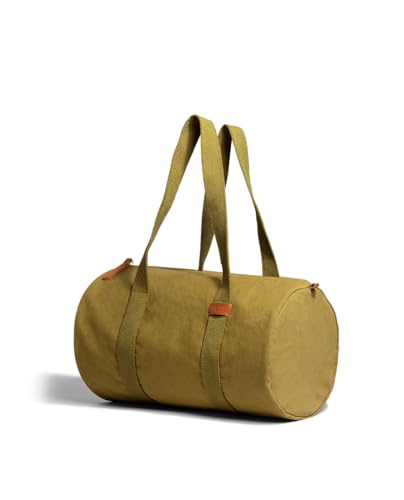 Image of DailyObjects Olive Green Swing Duffle Bag (25L) for Men and Women | Premium 100% Cotton Canvas | Handcrafted