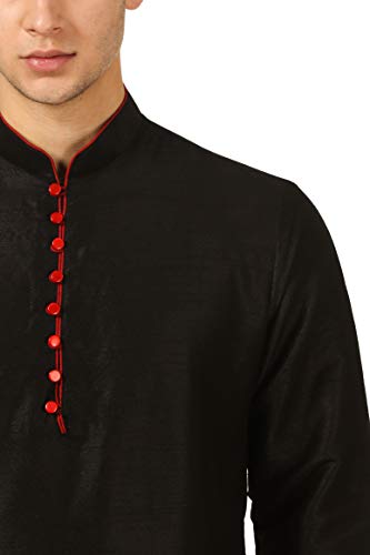 Image of Royal Kurta Men's Cotton Silk Dhoti Kurta (White)
