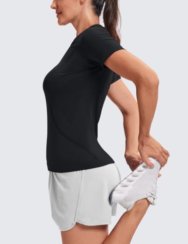 Image of MathCat Seamless Short Sleeve Workout Tops for Women