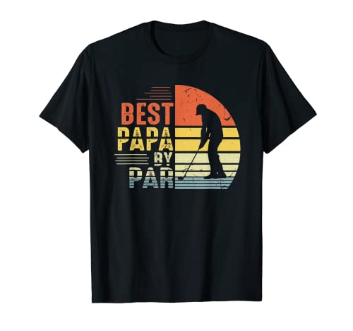 Funny Best Papa Par Father's Day Golf T-Shirt