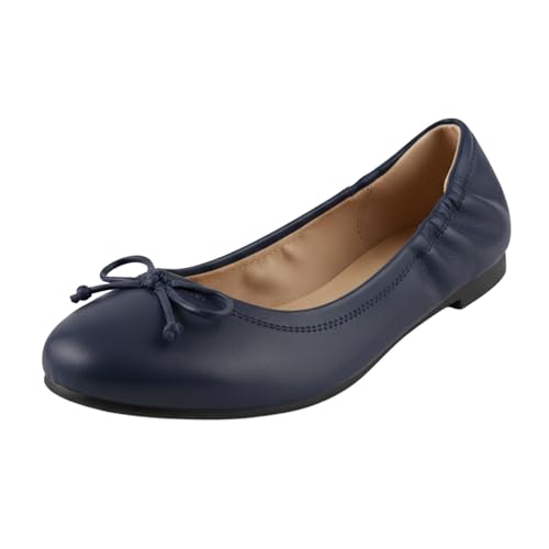 Women's Flats Round Toe Comfort Elastic Flats for Women