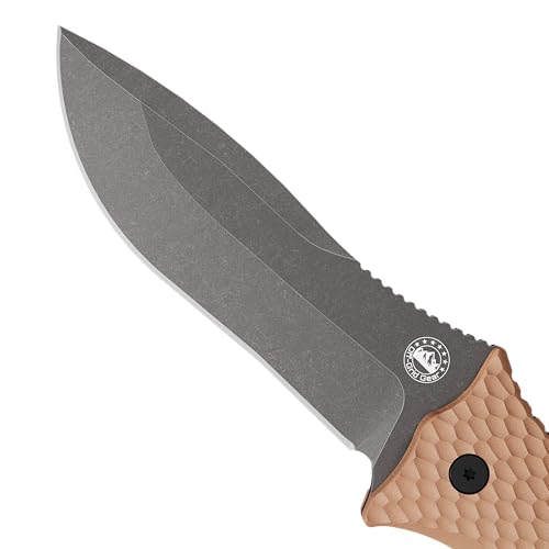 TRAILGUARD Camping & Tactical Fixed Blade Knife, Stainless Steel Blade, Grippy FRN Scales, Sheath, Built For Campers, Preppers, Hunters, Fishermen, Survivalists, Handymen, Boaters, Bug Out Bag (Rustic Canyon) - Image 3
