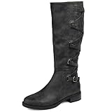 Journee Women's Carly Boots Black, 6.5