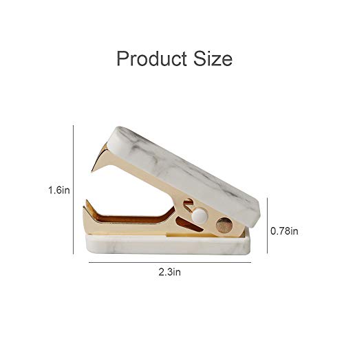 Multibey Staples Remover Tool For Office Staple Removal Puller Kit Gold Metal Jaws Stationery Marble White Texture School Home Desk Supplies Gift Idea (1 Pack) #TOP3