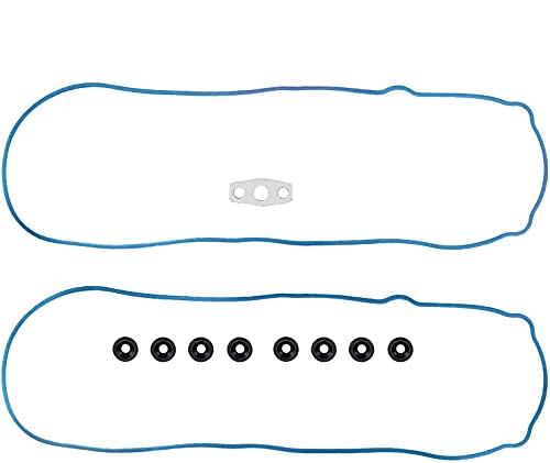 Donepart Valve Cover Gasket VS50504R1 with Grommets Valve Gasket Cover for 1997-2016 Chevy Cadillac Pontiac GMC Buick Avanti Hummer Isuzu Saab 4.8L 5.3L 6.0L 6.2L 7.0L Valve Gasket Cover Set