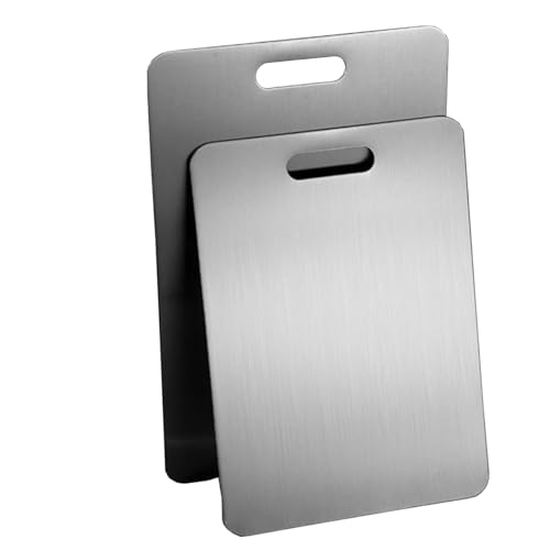 Tabla De Cortar Rectangular De Acero Inoxidable 316 De 22.6x15x0.1 cm BLUVLY miniatura 1
