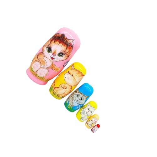 QUXVUIS Décoration pour la Maison : poupées Russes Matriochka en Bois, adorables Jouets gigognes pour Enfants et Tout-Petits. Peut également Servir de...