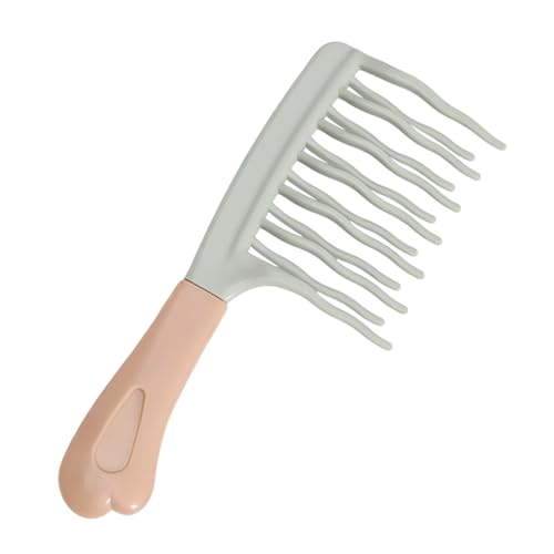 Wide Tooth Comb for Curly, Detangling Hair Brush with Double-layer Wavy Tooth Design and Ergonomic...