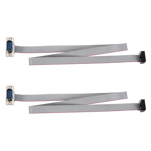 Câble plat DB9 mâle FC-10 souple à pas 2.54mm nappe IDC robuste de 50cm lot de 4