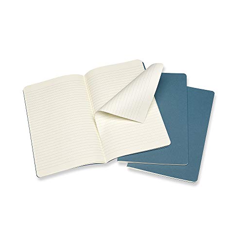 Moleskine Cahier Journal, Set 3 Notebooks with Ruled Pages, Cardboard