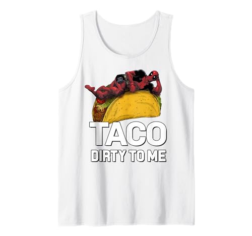 Débardeur Deadpool Marvel Taco Dirty To Me vêtement geek imprimé