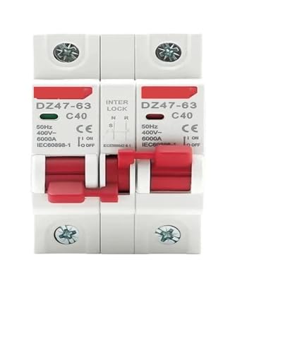 Interruptor de transferencia manual Din 2P AC para doble potencia