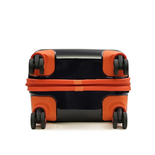 Image of YAYAVAR Superman Kids Trolley Suitcase - 45L | Hard-Sided Printed Cabin Luggage with 8 Wheels, Number Lock, Scratch Resistant, Lightweight Travel Bag (50cm)