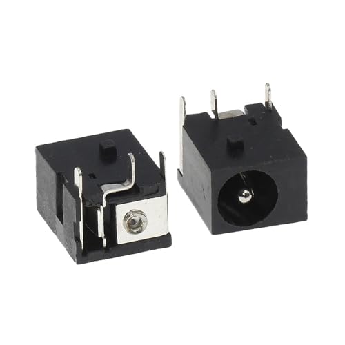 Conector de alimentación CC 5,5x2,1mm DC-044 hembra de 3 pines para circuito impreso, 10 uds