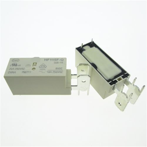Relé de 6V HF115F-Q-006-1H de 18A y 250VAC para conmutación electrónica segura 2 unidades