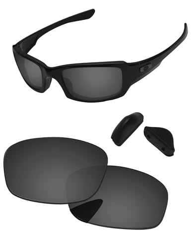 Image of Replacement Lenses & Nose Pads for Oakley Fives Squared(4+1) OO9238 54mm - Precise Fit, UV Block, Impact Resistant
