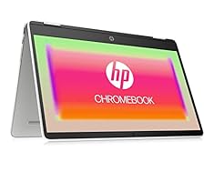 HP Chromebook x360 14a-ca0219ng (14 Zoll / HD Touch) 2in1 Laptop (Intel Celeron N4020, 64GB eMMC, 4GB LPDDR4, ChromeOS, QWERTZ) Silber