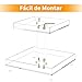 NIUBEE 2-Tier Acrylic Bathroom Cosmetic Storage Organizer for Dresser and Countertop - Standing Perfume Tray for Bedroom Decor