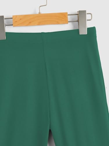 Image of WDIRARA Girl's Flare Pants High Waisted Elastic Waist Bell Bottom Casual Pants
