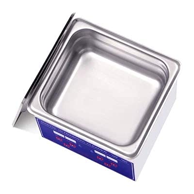 CGOLDENWALL Limpiador ultrasónico digital pequeño con temporizador digital, relojes, joyas, gafas, dentaduras postizas, generador de limpieza, máquina de limpieza de laboratorio, limpiador de equipos