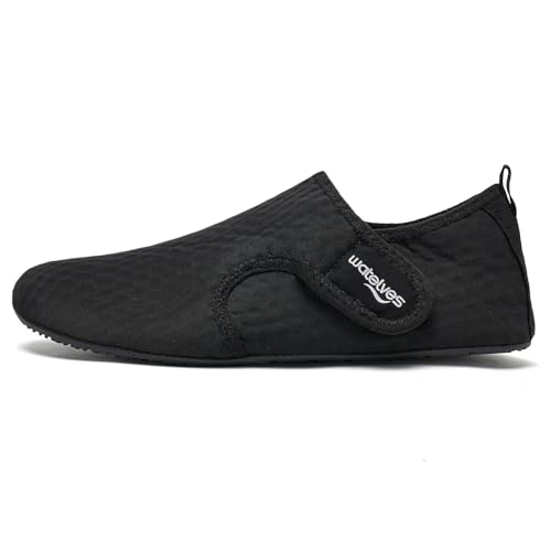 Image of WateLves Water Shoes for Women Men Swim Beach Aqua Socks Quick Dry Barefoot House Slippers Travel Shoes with Adjustable Magic Tape for Pool Diving Boating Yoga Surf