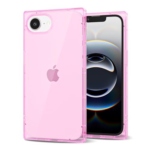Coque transparente pour iPhone 17e 16e fine anti choc bords carrés