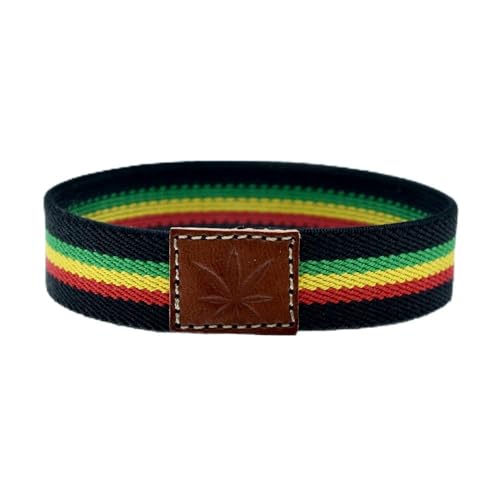 Bracelet reggae Rastafari élastique idéal pour les festivals de musique